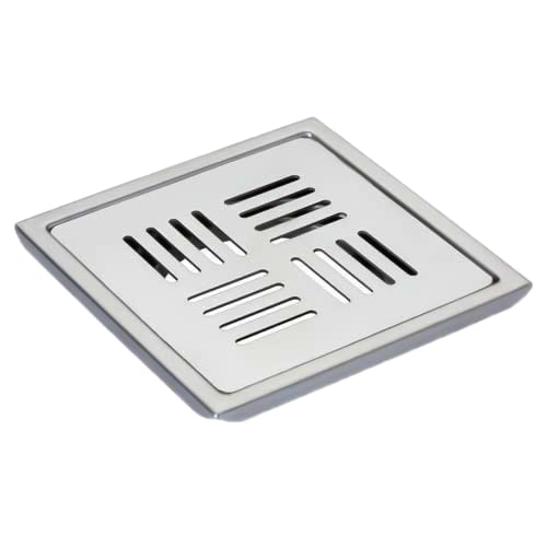 Stainless Steel Anti Foul Floor Water Drain Grating Bathroom Floor Drainer/ Jali (GT-202, 4X4 Inch)