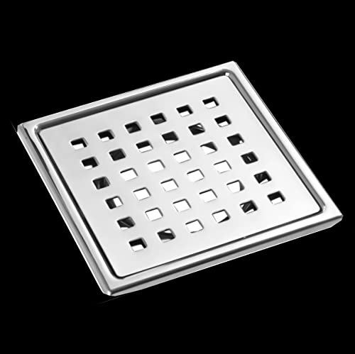 Stainless Steel Anti Foul Floor Water Drain Grating Bathroom Floor Drainer/ Jali (GT-203, 4X4 Inch)