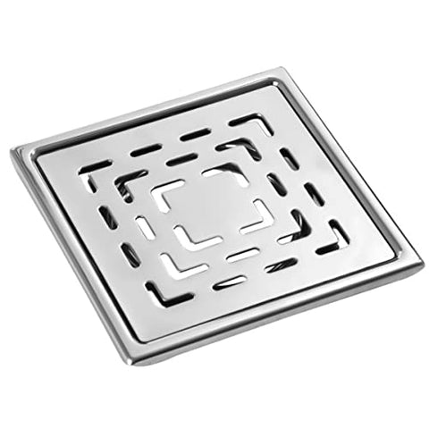 Stainless Steel Anti Foul Floor Water Drain Grating Bathroom Floor Drainer/ Jali (GT-205, 4X4 Inch)