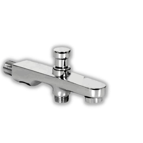 Geo Series 100% High Grade Brass 2 in 1 Stainless Steel Element Bath Spout with Polished Tip-Ton (Chrome)