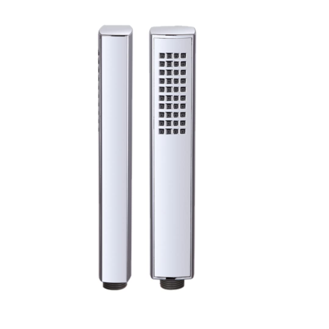 HS-005 Cube Series Hand Held Shower High Pressure Chrome Universal Wand Shower Heads ABS & Chrome Finish Only Hand Shower ( Without Hose & Bracket) Set of (1)