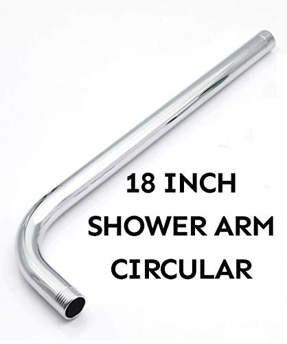 Hexa Ultra Square High Grade 304 Stainless Steel 6 Inch Circular Shower Over Head Showers (6X6,18 in - Circular Arm)