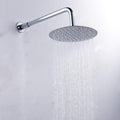 Hexa Ultra Square High Grade 304 Stainless Steel 6 Inch Circular Shower Over Head Showers (6X6, 15 in - Square Arm)