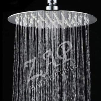Hexa Ultra Square High Grade 304 Stainless Steel 8 Inch Square Shower Over Head Showers (8 Inch Circular Shower Head)