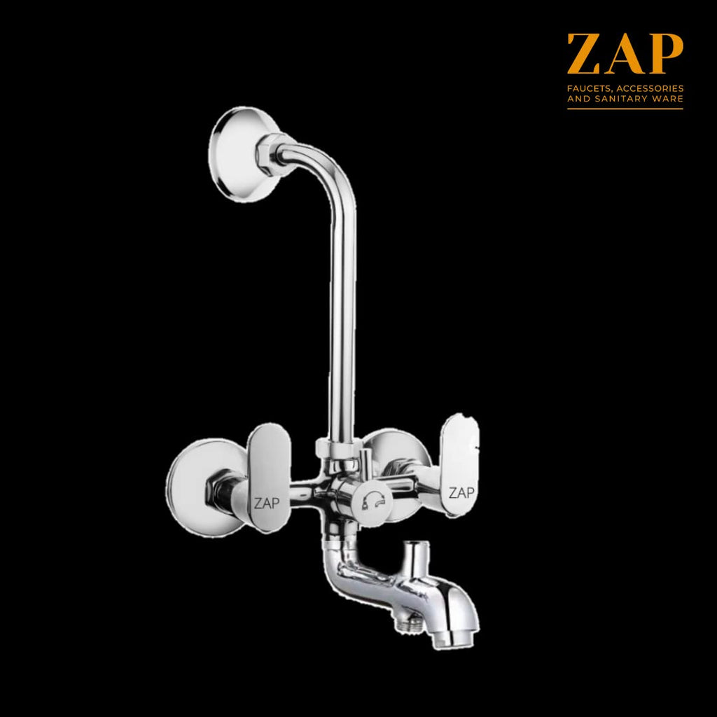 Opel Series 100% High Grade Brass 3 in 1 Wall Mixer with Head Shower & Multi Flow Hand Shower with 1.5 Meter Flexible Tube (Chrome)
