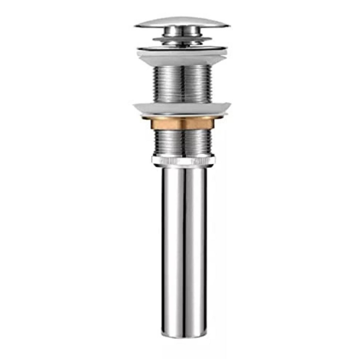 9 Inch Long Pop Up Waste Coupling With Full Thread Drain Stopper for Bathroom Vessel Vanity Sink with Overflow (1)