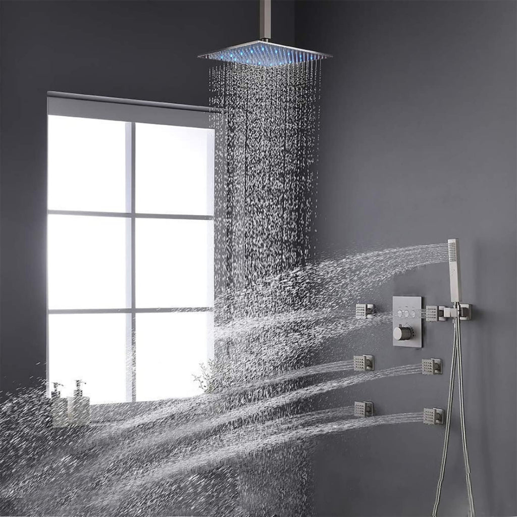 Deluxe Series Plastic Overhead Shower