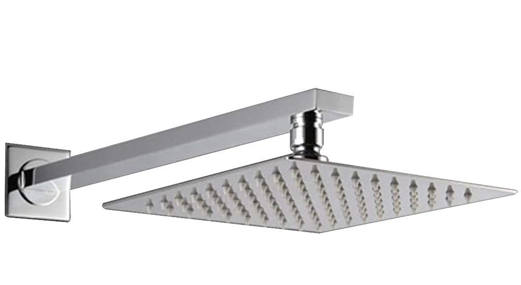 Ultra Slim Square High Grade 304 Stainless Steel Shower Over Head Showers (8 INCH Showers, Without Rod)