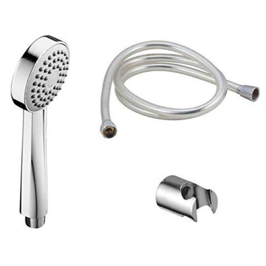 Light Weight Sleek High-Pressure Plastic and Chrome Water-Saving Hand Shower Prime Complete with Head (Medium)