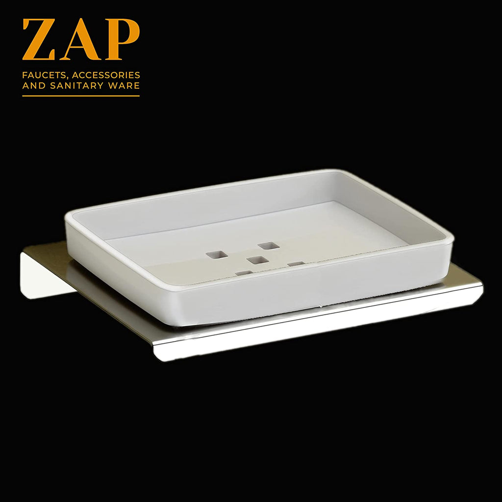 Bathroom Soap Holder Soap Dish with Draining Tray Wall Mounted Soap Dish Holder for Shower & Bathroom (Single Holder)