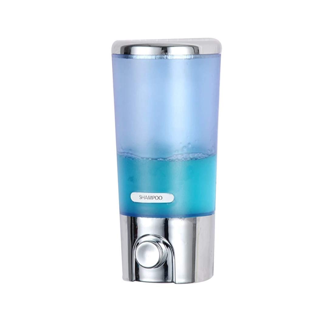 Wall Mounted Manual ABS Soap/Shampoo/Conditioner/Lotion Gel Dispenser -380ml Liquid Soap Dispenser (Pack of 1)