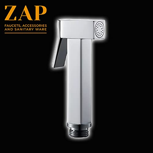 Trigger Sprayer ABS Health Faucet Handheld Spray with 1.5 m Stainless Steel Tube and Wall Hook-Chrome Finish Bidet with Hose and Holder/Clutch Set
