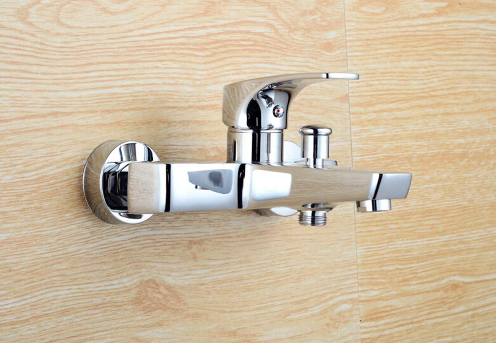 Ocean 3in1 Single Lever Wall Mixer with Hand Shower Provision for Hot and Cold Water/Chrome Finish/Brass Material