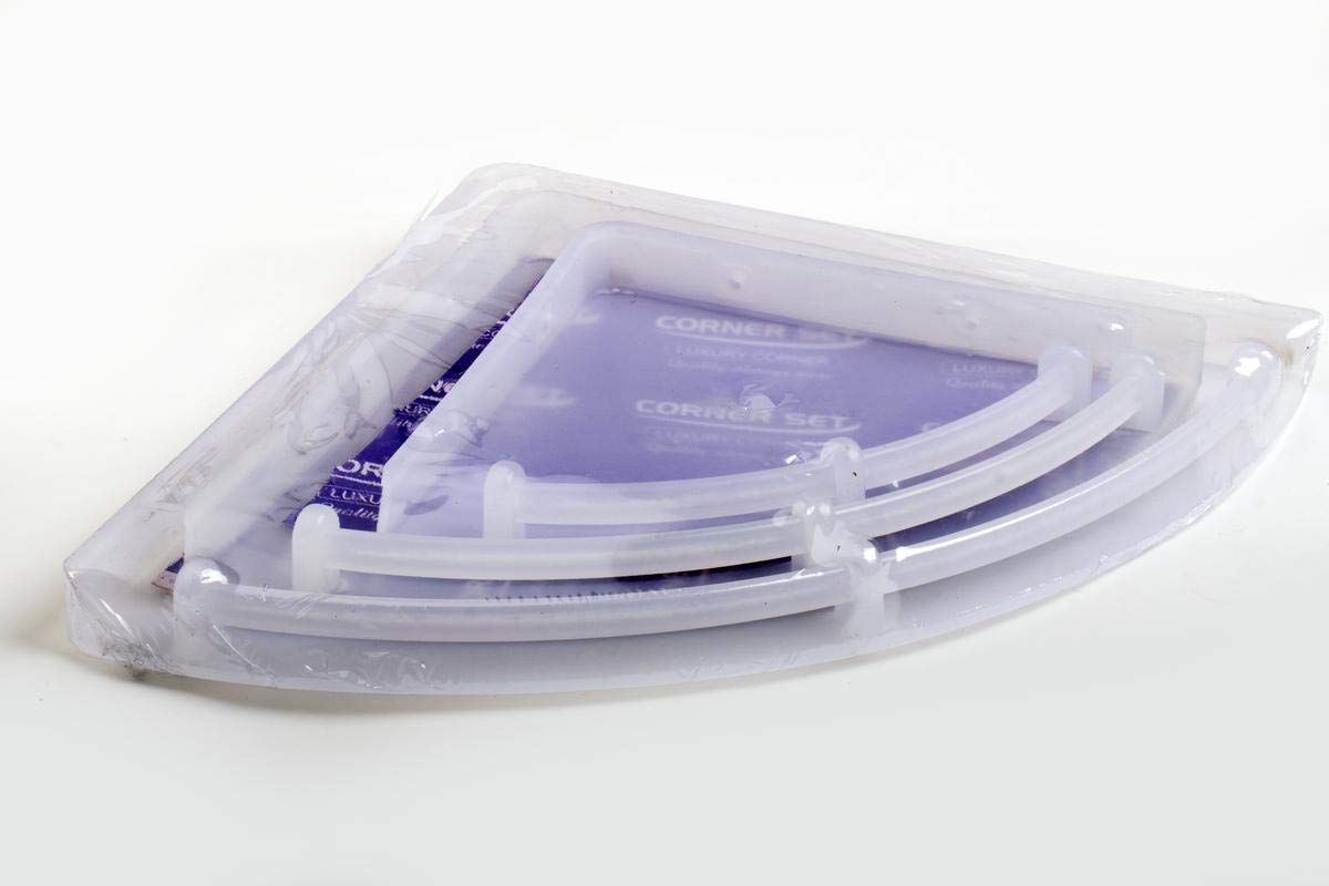 Crystal Clear Corner Shelves (7inch,9inch, 11inch) - 3 Pieces