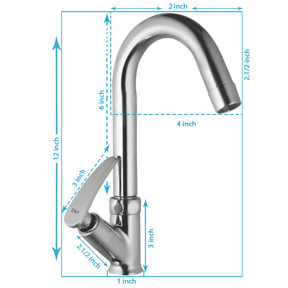Arrow Swan Neck Tap for Kitchen/Bathroom (24x2 Inch)