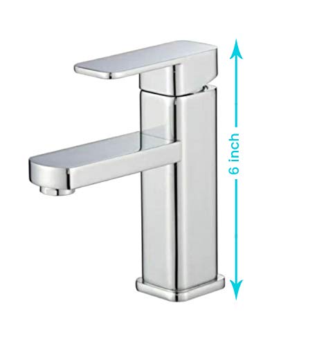 Center Hole Basin Faucet Square(6 Inch)