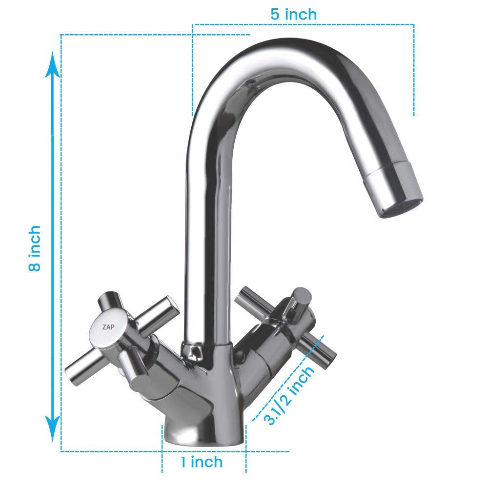 100% High Grade Brass Centre Hole Basin Mixer/Chrome Finish/Brass Plated Foam Flow 15mm, Sink Cock, Bathroom Fittings, Taps