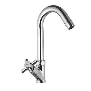 Classic Swan Neck Faucet • Brass Chrome • Kitchen/Basin