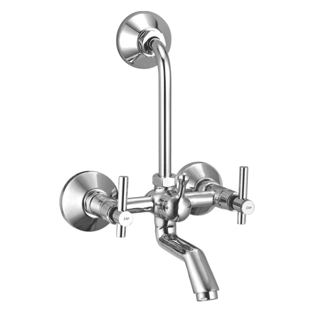 Brass Delta Wall Mixer with Telephone Shower Arrangement (15x16 Inch)