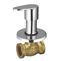 ZAP Pluto Brass Garnet Quarter Turn Fittings Concealed Stop Cock (12x5 Inch)