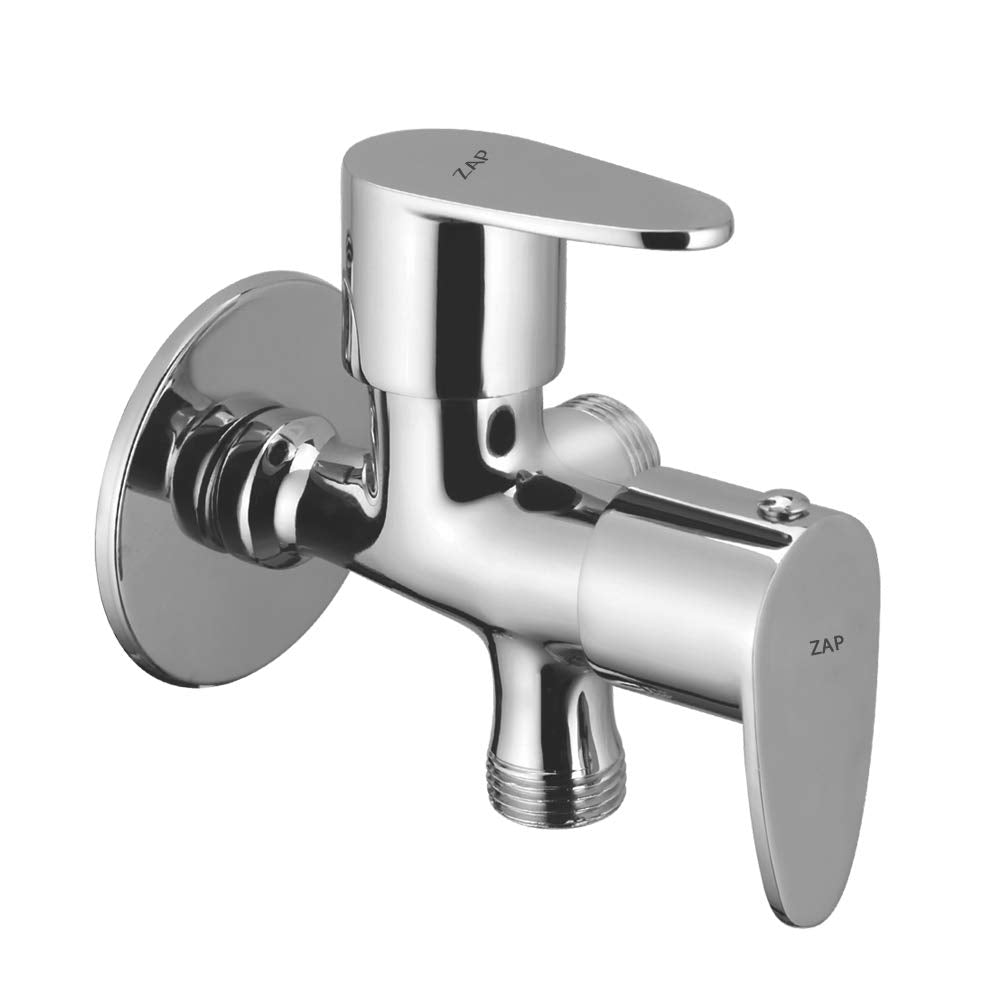 Pluto Cock 2 Way Faucet Chrome Plated Brass Tap (9x5 Inch)