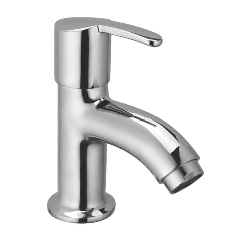 Ocean Full Brass Body Chrome Finish Pillar Cock Tap for Bathroom Wash Basin and Kitchen Sink