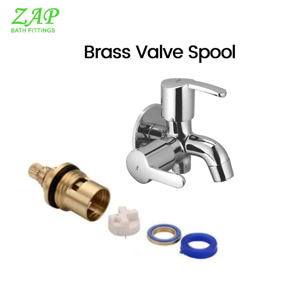 2 in 1 Brass Bib Cock Tap | Two in One Multi Tap with Wall Flange | Quarter Turn (Foam Flow/Chrome Finish)